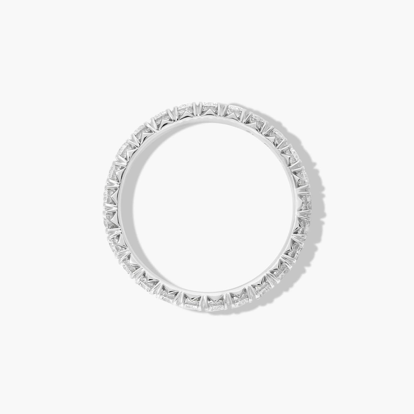 French Pavé Eternity Ring With Lab-Grown Diamonds In 14K Gold (2.50mm)