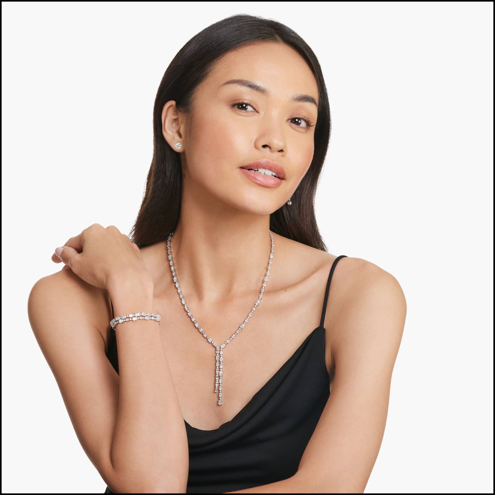 Six Prong Custom Diamond Stud Earrings Shown in 2 ct. Total