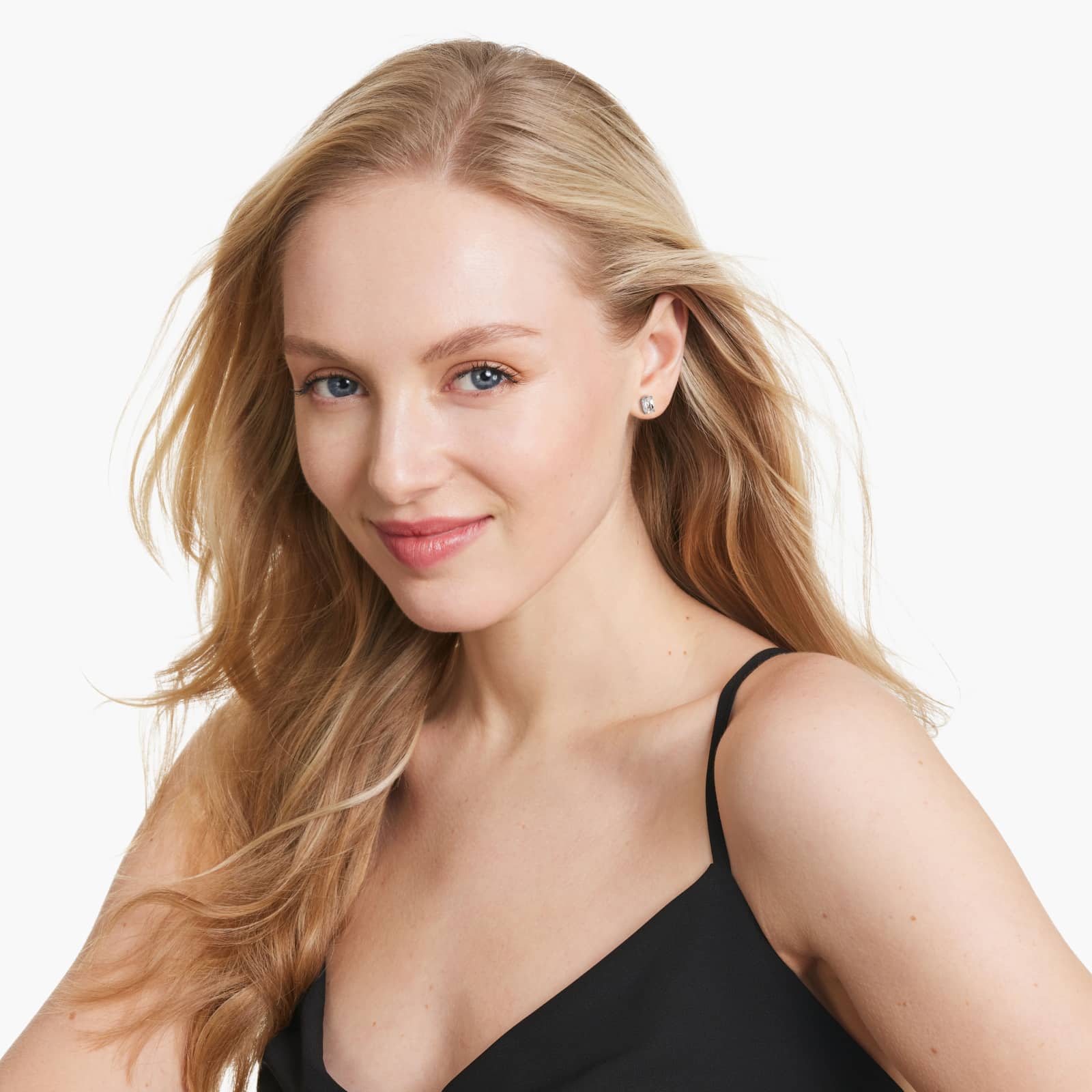 Emerald Cut Custom Diamond Stud Earrings Shown in 2 ct. Total