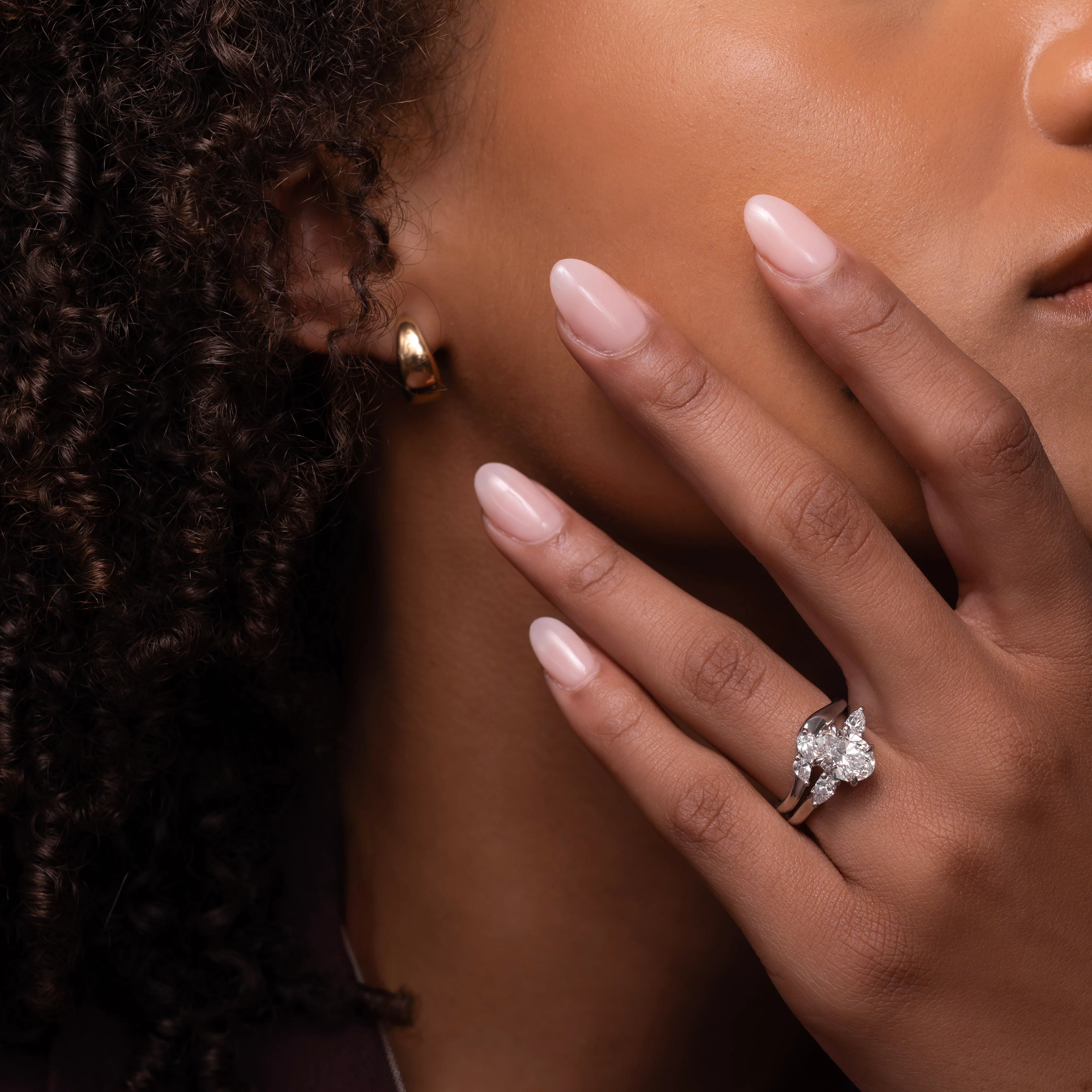 The Florence Ring - Oval and Pear Trilogy