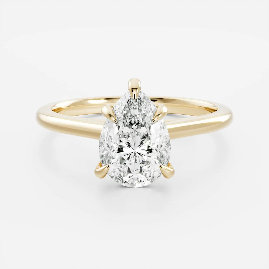 The Sophia Ring - Pear Solitaire